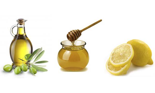 Мед лимон и оливковое масло