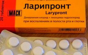 Таблетки для рассасывания Ларипронт: инструкция по применению